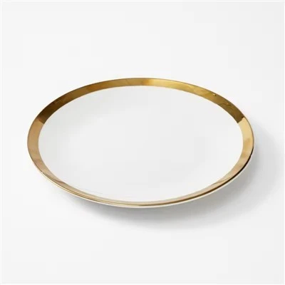 Luxury Gold-Banded Porcelain Tableware Collection price